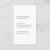 Modern Painter & Decorator Navy Blue White 名刺 (裏面)