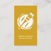 Modern Painter & Decorator Yellow and White  名刺 (正面)
