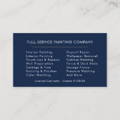Modern Painter Painting Company Business Card 名刺 (裏面)