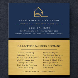 Modern Painter Painting Metallic Gold 名刺