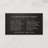 Modern Painter Professional Metallic 名刺 (裏面)