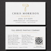 Modern Painter White Gold QR Code 名刺
