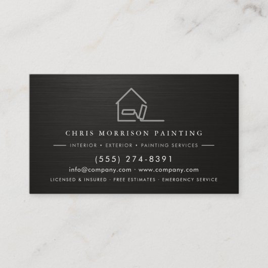 Modern Painting Services QR Code 名刺 (正面)