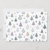 Modern Pale Mauve Merry Christmas Photo Collage シーズンカード (裏面)