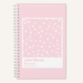 Modern Pale Pink Floral Pattern Swatch Small ノートブック