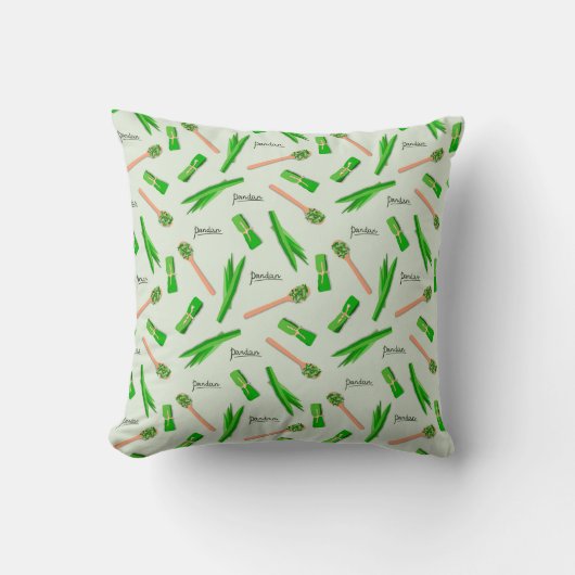 Modern Pandan Leaf Pattern クッション (正面)
