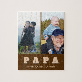 Modern Papa Puzzle with Grandkids’ Photos ジグソーパズル