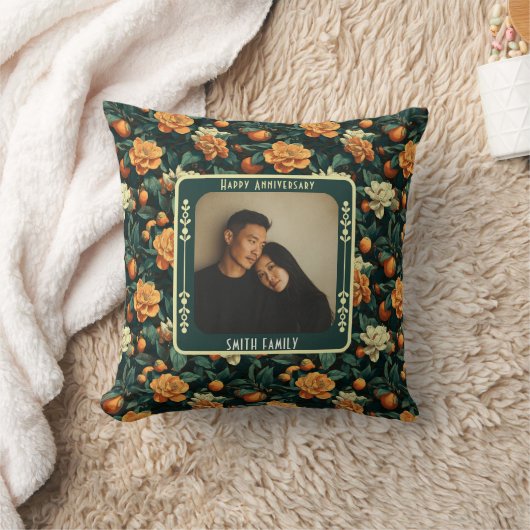 Modern Parents 30Th Anniversary Throw Pillow  クッション (ブランケット)