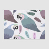Modern Parrots Tropical Pattern  薄葉紙 (正面)