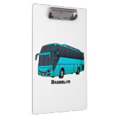 Modern passenger bus cartoon illustration  クリップボード (右)