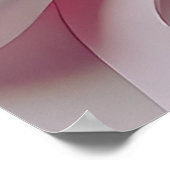 Modern Pastel Abstract 3D Face Art Poster ポスター (角)