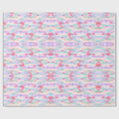 Modern Pastel Abstract Watercolor Seamless ラッピングペーパー (フラット)