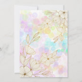 Modern Pastel Floral Small Business Appreciation サンキューカード (裏面)