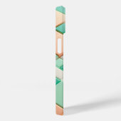Modern Pastel Geometric Block Phone Case Soft Mint Case-Mate iPhoneケース (裏面 / 右)