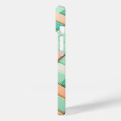 Modern Pastel Geometric Block Phone Case Soft Mint Case-Mate iPhoneケース (裏面 / 左)