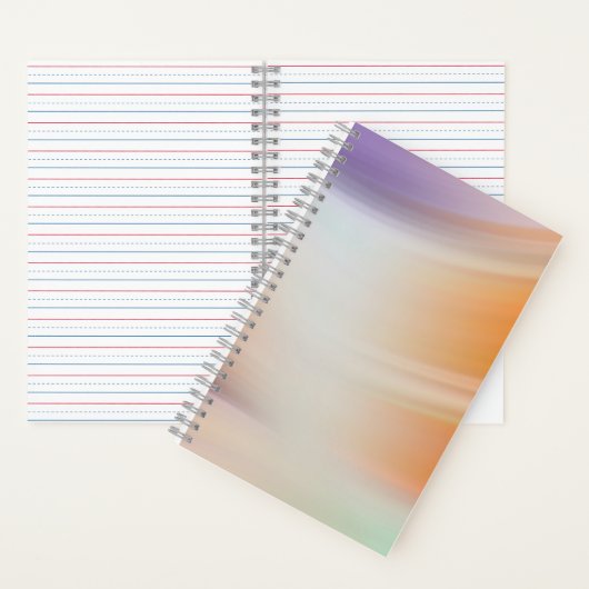 Modern Pastel Gradient Spiral Notebook ノートブック (内側)