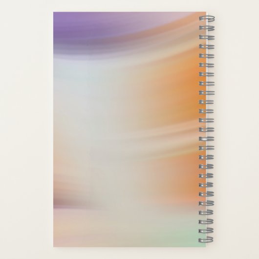 Modern Pastel Gradient Spiral Notebook ノートブック (裏面)