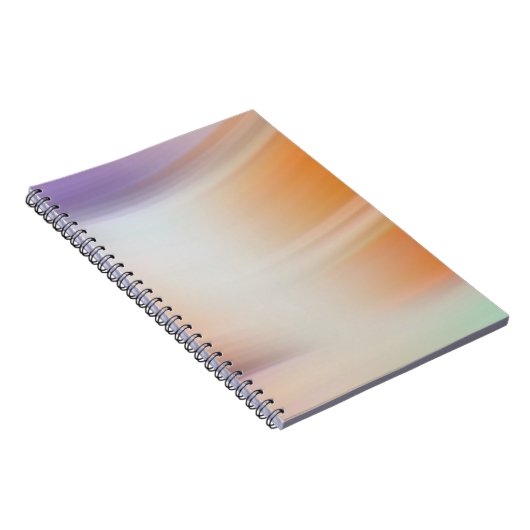 Modern Pastel Gradient Spiral Notebook ノートブック (右側)