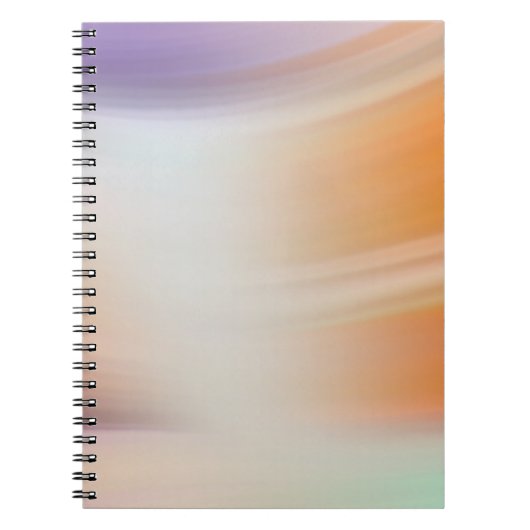 Modern Pastel Gradient Spiral Notebook ノートブック (正面)
