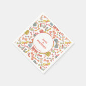 Modern Pastel Graphic Butterfly Pattern スタンダードカクテルナプキン (角)