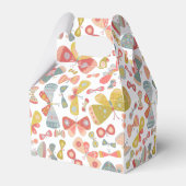 Modern Pastel Graphic Butterfly Pattern フェイバーボックス (裏面サイド)