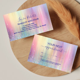 Modern Pastel Shine Branding 予約カード