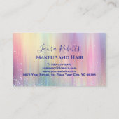 Modern Pastel Shine Branding 予約カード (裏面)