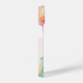 Modern Pastel Stylish Alcohol Ink iPhoneケース (右側面)
