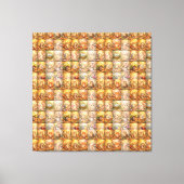 Modern Patchwork Pattern Collage キャンバスプリント (正面)