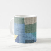 Modern Patchwork Quilt Mug コーヒーマグカップ (正面左)
