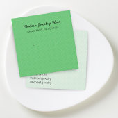 Modern Pattern Bright Green Earring Display Card