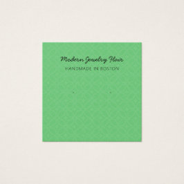 Modern Pattern Green Earring Display Card