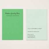 Modern Pattern Green Earring Display Card (正面&裏面)