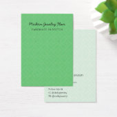 Modern Pattern Green Earring Display Card (デスク)