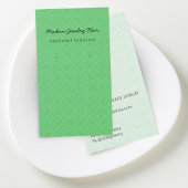 Modern Pattern Green Earring Display Card