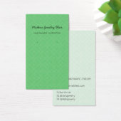 Modern Pattern Green Earring Display Card (デスク)
