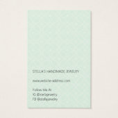 Modern Pattern Green Hoop Earring Display Card (裏面)