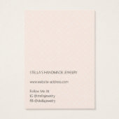 Modern Pattern Orange Earring Display Card (裏面)