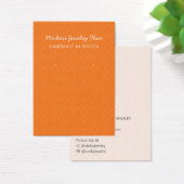 Modern Pattern Orange Earring Display Card (デスク)