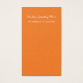 Modern Pattern Orange Earring Display Card (正面)