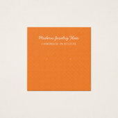 Modern Pattern Orange Earring Display Card (正面)