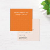 Modern Pattern Orange Earring Display Card (デスク)