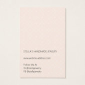 Modern Pattern Orange Hoop Earring Display Card (裏面)