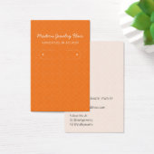 Modern Pattern Orange Hoop Earring Display Card (デスク)