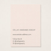 Modern Pattern Orange Necklace Display Card (裏面)