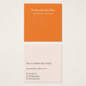 Modern Pattern Orange Ring Display Card (正面&裏面)