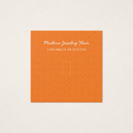 Modern Pattern Orange Ring Display Card