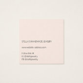 Modern Pattern Orange Ring Display Card (裏面)