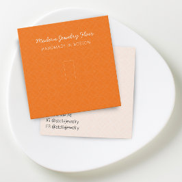 Modern Pattern Orange Ring Display Card