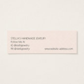 Modern Pattern Orange Stud Earring Display Card (裏面)